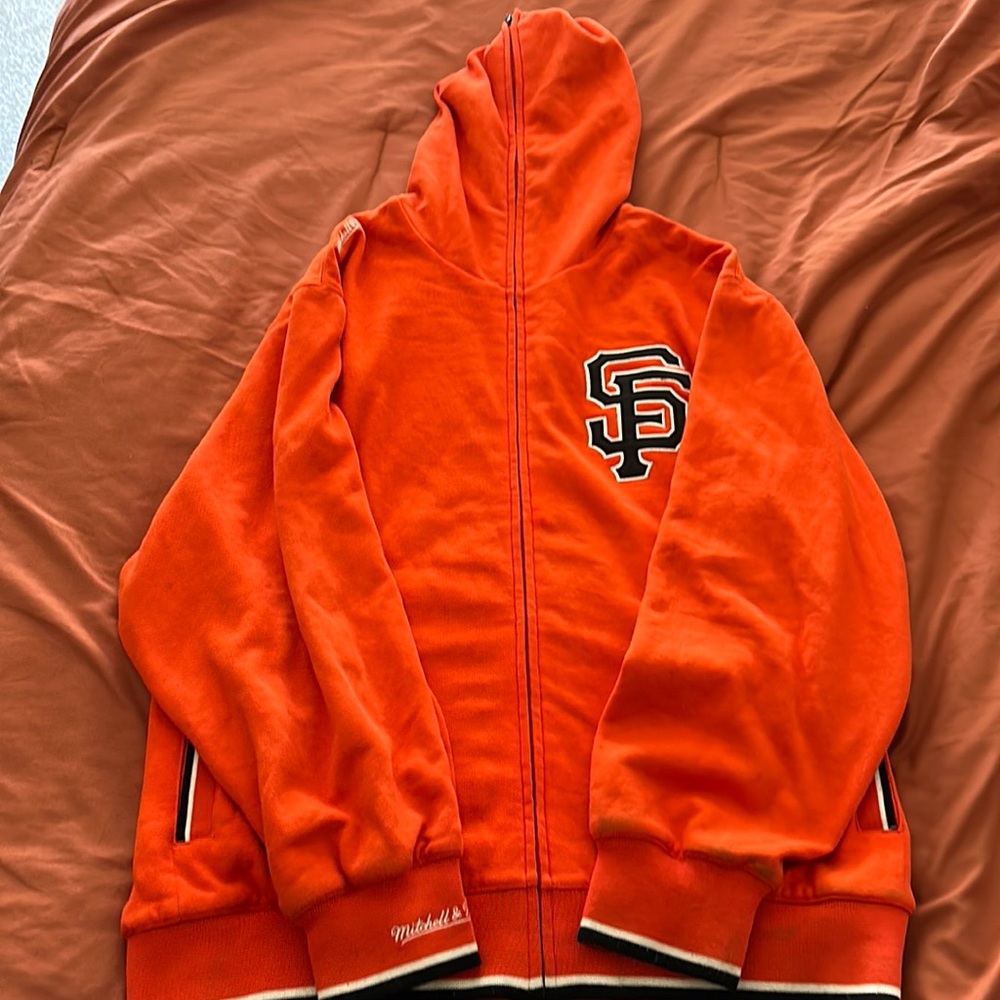 SF Giants Mitchell N Ness Hoodie Hardwood Classics